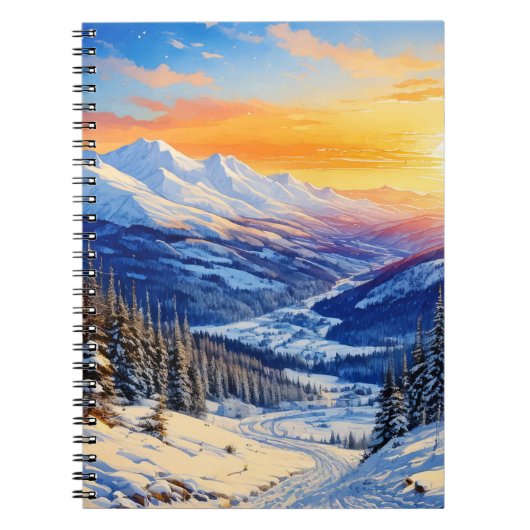 Wintermorgendliche Notizblock (Vorderseite)