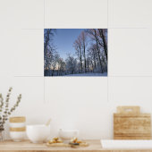 Wintermorgendlicht I Poster (Küche)