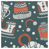 Wintermotiv Stoff (Nahaufnahme)