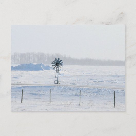 Wintermühle Postkarte (Vorderseite)
