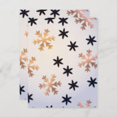 Wintermuster 12 mitteilungskarte (Vorne/Hinten)