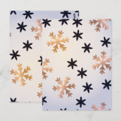Wintermuster 12 postkarte (Vorne/Hinten)