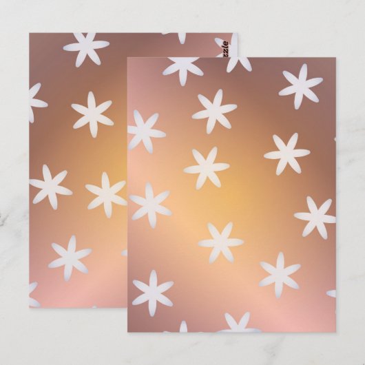 Wintermuster 13 postkarte (Vorne/Hinten)