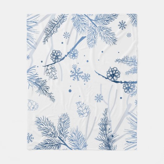 Wintermuster 2 fleecedecke (Vorderseite)