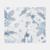 Wintermuster 2 fleecedecke (Vorderseite (Horizontal))