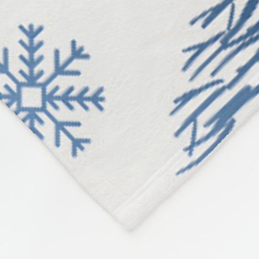 Wintermuster 2 fleecedecke (Ecke)