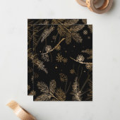 Wintermuster 3 mitteilungskarte (Vorderseite/Rückseite Beispiel)