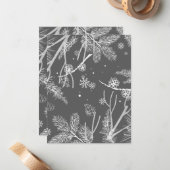 Wintermuster 4 mitteilungskarte (Vorderseite/Rückseite Beispiel)