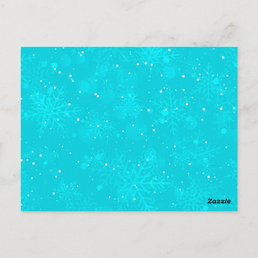 Wintermuster 5 postkarte (Rückseite)