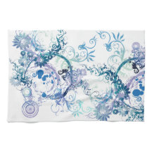 Wintermuster Blau. Türkis.