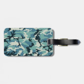 Wintermuster der Camouflage Gepäckanhänger (Rückseite horizontal)