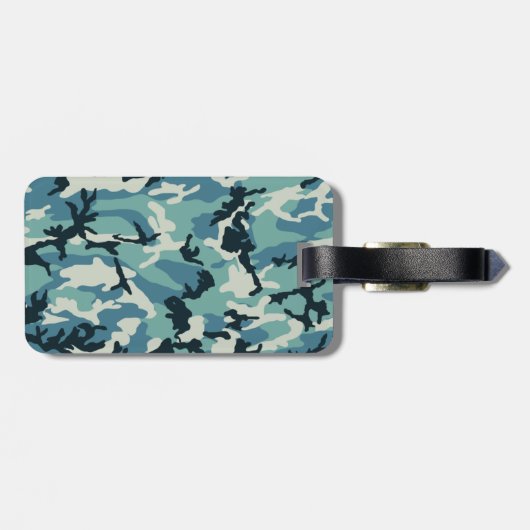 Wintermuster der Camouflage Gepäckanhänger (Rückseite horizontal)