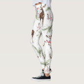 Wintermuster Hirsch- und Brunnenfutter Leggings (Links)
