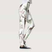 Wintermuster Hirsch- und Brunnenfutter Leggings (Rechts)
