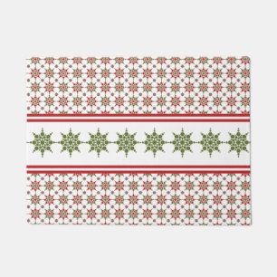 Wintermuster Snowflake Thema Feiertag Weihnachten Fußmatte
