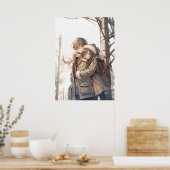 Wintermütze: Eine anime-Liebe im Schneefall Poster (Küche)