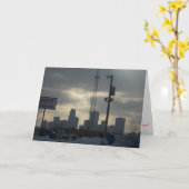 "Winternachmittag in Minneapolis" Weihnachtskarte Karte (Gelbe Blume)