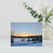 Winternachmittag Postkarte (Stehend Vorderseite)