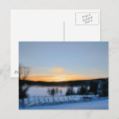 Winternachmittag Postkarte (Vorne/Hinten)