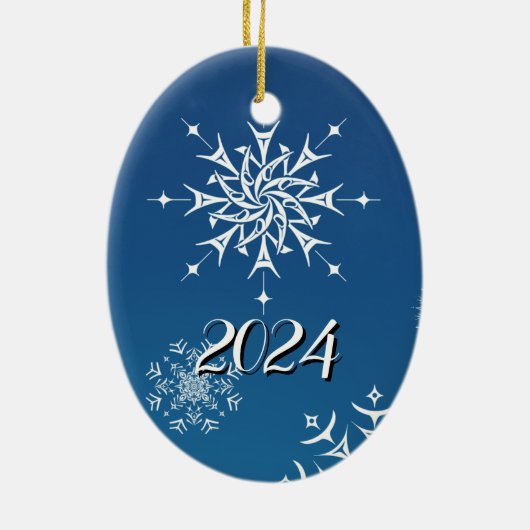 Winternacht 2024 keramik ornament (Hinten)