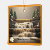 "Winternacht Friedlich" Keramikornament (Links)