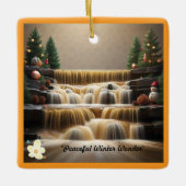 "Winternacht Friedlich" Keramikornament (Vorderseite)