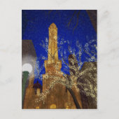 Winternacht im Wasserturm Postkarte (Vorderseite)