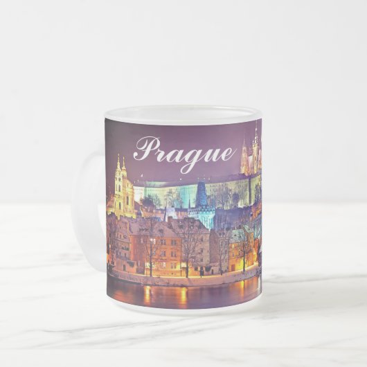 Winternacht in Prag Mattglastasse (Vorderseite Links)