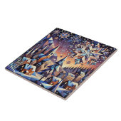 Winternacht Keramik Tile Fliese (Seite)