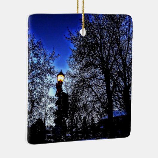 Winternacht Keramikornament (Rechts)