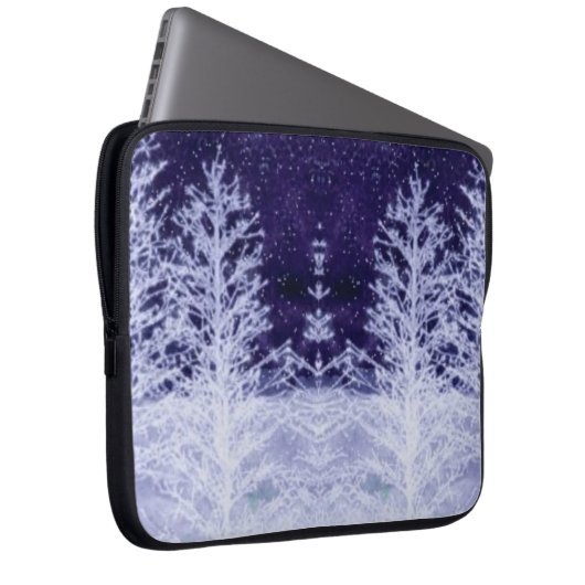 Winternacht Laptopschutzhülle (Vorne Rechts)
