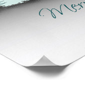 Winternacht mit Stern von Bethlehem Poster (Ecke)