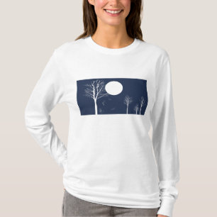 Winternacht mit Vollmond - Vintager T - Shirt
