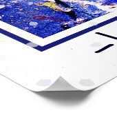 Winternacht. Moon Crescent. Russland Poster (Ecke)