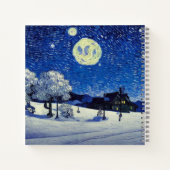 Winternacht Notizblock (Rückseite)