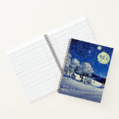 Winternacht Notizblock (Innenseite)