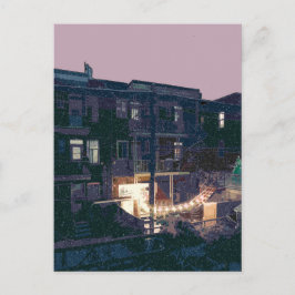 Winternacht: nuit d'hiver postkarte