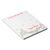 Winternacht Personalisiert Notizblock (angewinkelt)