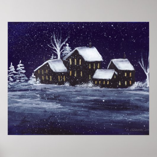 Winternacht Poster (Vorne)
