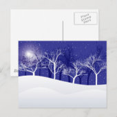 Winternacht Postkarte (Vorne/Hinten)