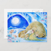 "Winternacht" Postkarte (Vorne/Hinten)