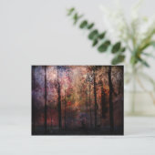 Winternacht Postkarte (Stehend Vorderseite)