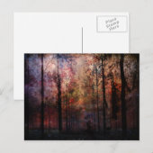 Winternacht Postkarte (Vorne/Hinten)