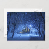 Winternacht Postkarte (Vorne/Hinten)