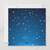 Winternacht, Weihnachtskarte Feiertagskarte (Rückseite)