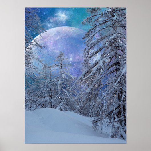 Winternachtposter Poster (Vorne)