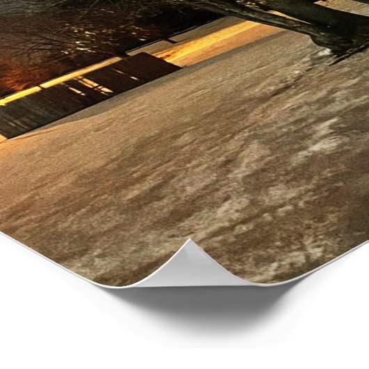 Winternachtposter Poster (Ecke)