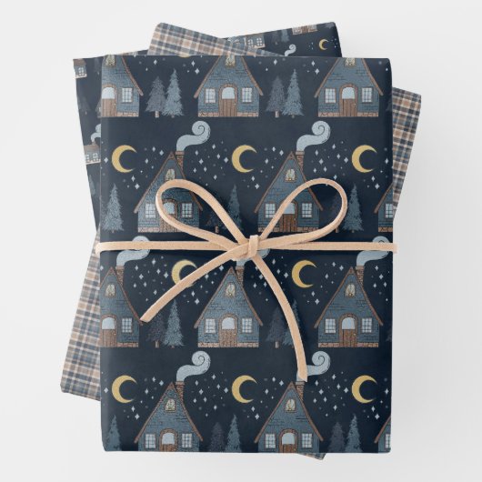 Winternachtsferien Geschenkpapier Set (Beispiel)