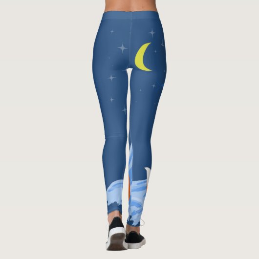 Winternachtsfox Leggings (Rückseite)