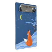 Winternachtsfox Mini Klemmbrett (Schrägansicht)